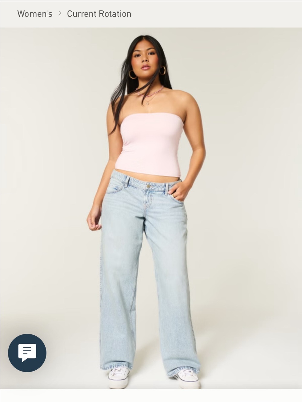 Hollister Light Wash low rise women’s Jeans - Light Blue